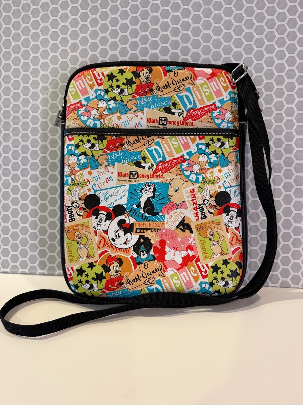 Disney Multicolor Vintage Character Crossbody Bag